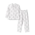 thumbnail image 1 of Fotbe Heart Rabbit Pattern Long Sleeve Pajama Set for Men,Sleepwear Set,2-piece Loungewear Set,Soft PJs Comfy Nightwear with Pockets-Large, 1 of 7