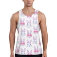 thumbnail image 1 of Fotbe Heart Rabbit Pattern Men's Quick Dry Workout Tank Top Gym Muscle Tee Fitness Bodybuilding Sleeveless T Shirt Breathable Workout Shirt-XX-Large, 1 of 9