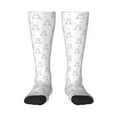 thumbnail image 1 of Fotbe Heart Rabbit print Women's Men's Novelty Crew Socks Cotton Socks Knee High Socks for Walking,Running,Nurses,Pregnancy, 1 of 8
