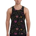 thumbnail image 1 of Fotbe Heart and Stars Pattern Men's Quick Dry Workout Tank Top Gym Muscle Tee Fitness Bodybuilding Sleeveless T Shirt Breathable Workout Shirt-4X-Large, 1 of 8