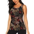 thumbnail image 1 of Fotbe Hearts and French Bulldog Womens Loose Fit Casual Flowy Slim-Fit Tank Tops Athletic Round Neck Trendy Sleeveless Summer Tops for Gym and Yoga-Small, 1 of 9