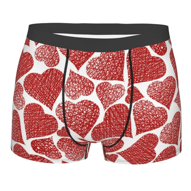Fotbe Hearts Men’s Total Support Pouch Boxer Briefs, X-Temp Cooling ...