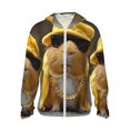 thumbnail image 1 of Fotbe Heavy Metal Style Guinea Pig Men's Women's UPF 50+ Sun Protection Jacket Hooded Cooling Shirt with Pockets Hiking Outdoor Performance-, 1 of 8