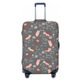 thumbnail image 1 of Fotbe Hedgehogs and Flowers1 Luggage Cover Protector,Suitcase Protector,Scratch and Dirt Resistant,Fits 18-32 Inch Luggage-Small, 1 of 9