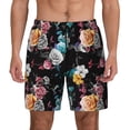 thumbnail image 1 of Fotbe Hibiscus Rose Men’s Swim Trunks Quick Dry Swim Shorts Board Shorts with Mesh Lining-X-Large, 1 of 9