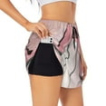 thumbnail image 1 of Fotbe High Heel Shoes Butterfly Womens High Waist Running Shorts Athletic Workout Quick Dry Shorts for Women with Pockets Gym Yoga Summer Shorts-, 1 of 9