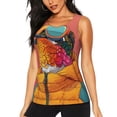thumbnail image 1 of Fotbe Hip Hummingbird In Jacket Womens Loose Fit Casual Flowy Slim-Fit Tank Tops Athletic Round Neck Trendy Sleeveless Summer Tops for Gym and Yoga-Medium, 1 of 7