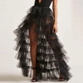 thumbnail image 1 of Ladies Fashion Casual Tail Sexy Flowing Mesh Pleated High Waist Skirt Casual Skirt Mesh Skirts for Women Hoop Skirt Petticoat Dance Skirts for Girls Two Piece Skirt Set for Women Hangers for Skirts, 1 of 6