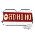 thumbnail image 1 of Fotbe Ho Ho Ho Car Windshield Sunshade | Sun Visor Protector Front Window Shade, Keeps Out UV Rays, Keeps Your Vehicle Cool-Small, 1 of 7