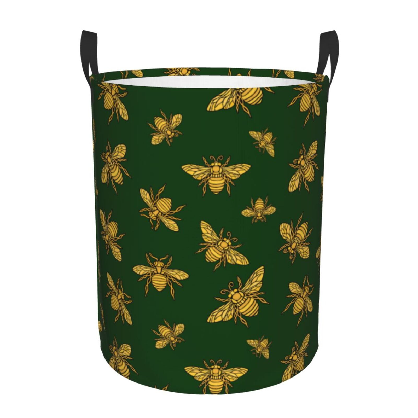Fotbe Hohey Bee Laundry Basket with Handles, Waterproof Large Laundry