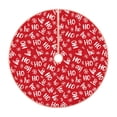 thumbnail image 1 of Fotbe Hohoho Pattern Christmas Tree Skirt, Tree Skirts Plush Christmas Decorations, Christmas Tree Skirts Xmas Decorations Holiday Party Decor-48", 1 of 6