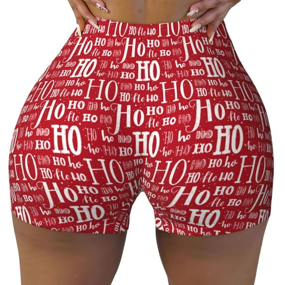 Fotbe Hohoho5 Seamless Shorts, Womens Workout Shorts High Waist Stretch Booty Short for Gym/Yoga/Running/Biking-Large