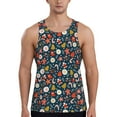 thumbnail image 1 of Fotbe Holiday Christmas Cookies Pattern Men's Quick Dry Workout Tank Top Gym Muscle Tee Fitness Bodybuilding Sleeveless T Shirt Breathable Workout Shirt-Medium, 1 of 9