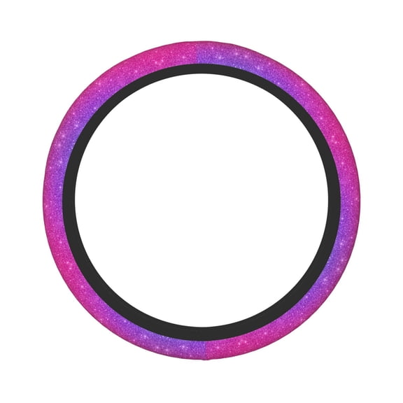 Fotbe Holiday Shiny Steering Wheel Cover Universal 15 in Car Accessories for Men Women,Steering Wheel Protector Comfortable Protective Case for SUV Sedan Decor