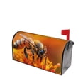thumbnail image 1 of Fotbe Honeybee On Vibrant Flower Mailbox Covers Post Letter Box Cover Garden Decor Standard Size-21x18 in, 1 of 9