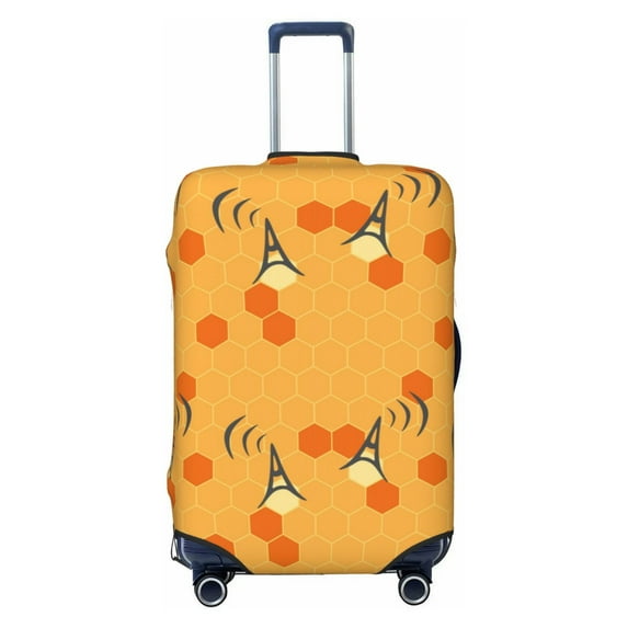 Fotbe Honeycomb Luggage Cover Protector,Suitcase Protector,Scratch and Dirt Resistant,Fits 18-32 Inch Luggage-Small