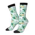 thumbnail image 1 of Fotbe Horse And Flower Pattern Long Socks for Men & Women – Breathable & Stretchy Compression Socks, Ideal for Running, Travel, and Everyday Wear Size 5-11, 1 of 6