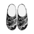 thumbnail image 1 of Fotbe Horse Silhouette Pattern Women's Fuzzy Curly Fur Memory Foam Loafer Slippers Indoor Outdoor Slippers Winter Home Shoes-37/38, 1 of 7