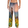 thumbnail image 1 of Fotbe Horse Sunflowers Men's Pajama Pants,Sleepwear Pants,Pj Bottoms Drawstring And Pockets-Large, 1 of 9