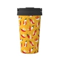 thumbnail image 1 of Fotbe Hot Chilli Printed Insulated Travel Coffee Mug Spill Proof Leak Proof Stainless Steel Coffee Tumbler Reusable Coffee Cups with Lids Thermos, 1 of 8
