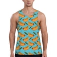 thumbnail image 1 of Fotbe Hot Dog 5 Pattern Men's Quick Dry Workout Tank Top Gym Muscle Tee Fitness Bodybuilding Sleeveless T Shirt Breathable Workout Shirt-, 1 of 9