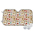 thumbnail image 1 of Fotbe Hot Dog Pizza Car Windshield Sunshade | Sun Visor Protector Front Window Shade, Keeps Out UV Rays, Keeps Your Vehicle Cool-Medium, 1 of 7