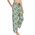 thumbnail image 1 of Fotbe Hot Dog Pizza Women's Pajama Pants,Sleepwear Pants,Pj Bottoms Drawstring And Pockets-Large, 1 of 7