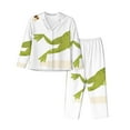 thumbnail image 1 of Fotbe Hunting Frog Pattern Long Sleeve Pajama Set for Women,Sleepwear Set,2-piece Loungewear Set,Soft PJs Comfy Nightwear with Pockets -Medium, 1 of 7