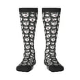 thumbnail image 1 of Fotbe Husky print Women's Men's Novelty Crew Socks Cotton Socks Knee High Socks for Walking,Running,Nurses,Pregnancy, 1 of 9