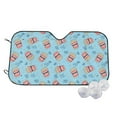 thumbnail image 1 of Fotbe I Am A Fan Popcorn Car Windshield Sunshade | Sun Visor Protector Front Window Shade, Keeps Out UV Rays, Keeps Your Vehicle Cool-Medium, 1 of 7