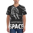 thumbnail image 1 of Fotbe I Need More Space Baseball Jersey Shirt for Men and Women, Casual Short Sleeves Button Down T-Shirt-3X-Large, 1 of 9