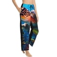 thumbnail image 1 of Fotbe Ice Blue Ocean Sea Turtle Women's Pajama Pants,Sleepwear Pants,Pj Bottoms Drawstring And Pockets-Small, 1 of 7
