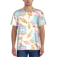 thumbnail image 1 of Fotbe Icecream Truck Baseball Jersey Shirt for Men and Women, Casual Short Sleeves Button Down T-Shirt-, 1 of 9