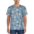 thumbnail image 1 of Fotbe Independence With Gnome Baseball Jersey Shirt for Men and Women, Casual Short Sleeves Button Down T-Shirt-Small, 1 of 9