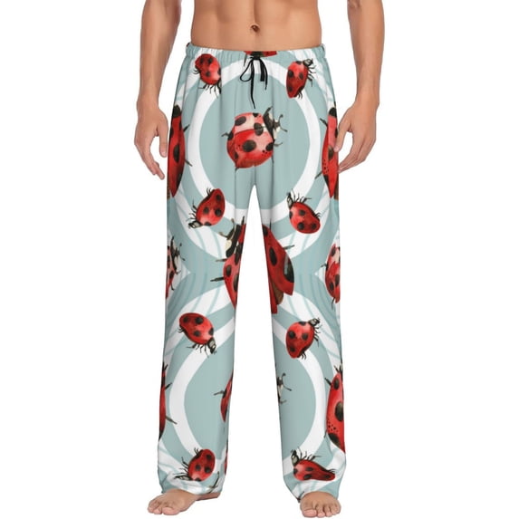 Fotbe Insects Men's Pajama Pants,Sleepwear Pants,Pj Bottoms Drawstring And Pockets-X-Large