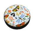 thumbnail image 1 of Fotbe Insects and Flowers Spare Tire Cover Thickening Universal Fit for Jeep, Trailer, RV, SUV, Truck, Tough Tire Wheel Soft Cover-14 inch, 1 of 9