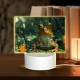 thumbnail image 1 of Fotbe Intellectual Frog Pond Pattern Acrylic Night Light Gift with 3 Color ModesTouch-Sensitive LED Lamp Perfect Gift for Mother's Day, Birthday, or Christmas, 1 of 9