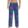 thumbnail image 1 of Fotbe Ireworks In The Night Sky Men's Pajama Pants,Sleepwear Pants,Pj Bottoms Drawstring And Pockets-Medium, 1 of 7