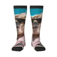 thumbnail image 1 of Fotbe Island Vacation Guinea Pig print Women's Men's Novelty Crew Socks Cotton Socks Knee High Socks for Walking,Running,Nurses,Pregnancy, 1 of 8