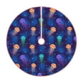 thumbnail image 1 of Fotbe Jellyfish colorful Pattern Christmas Tree Skirt, Tree Skirts Plush Christmas Decorations, Christmas Tree Skirts Xmas Decorations Holiday Party Decor-48", 1 of 6
