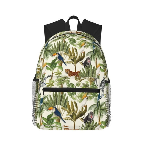Fotbe Jungle Animals Lightweight Casual Laptop Backpack for Men and Women, Daily use Waterproof backpack, Backpack for College