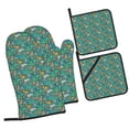 thumbnail image 1 of Fotbe Jungle Animals for 4Pcs Oven Mitts and Pot Holders, 500℉ Heat Resistant Oven Mitts , Non-Slip Silicone Surface Safe for Baking, Cooking, BBQ, 1 of 6