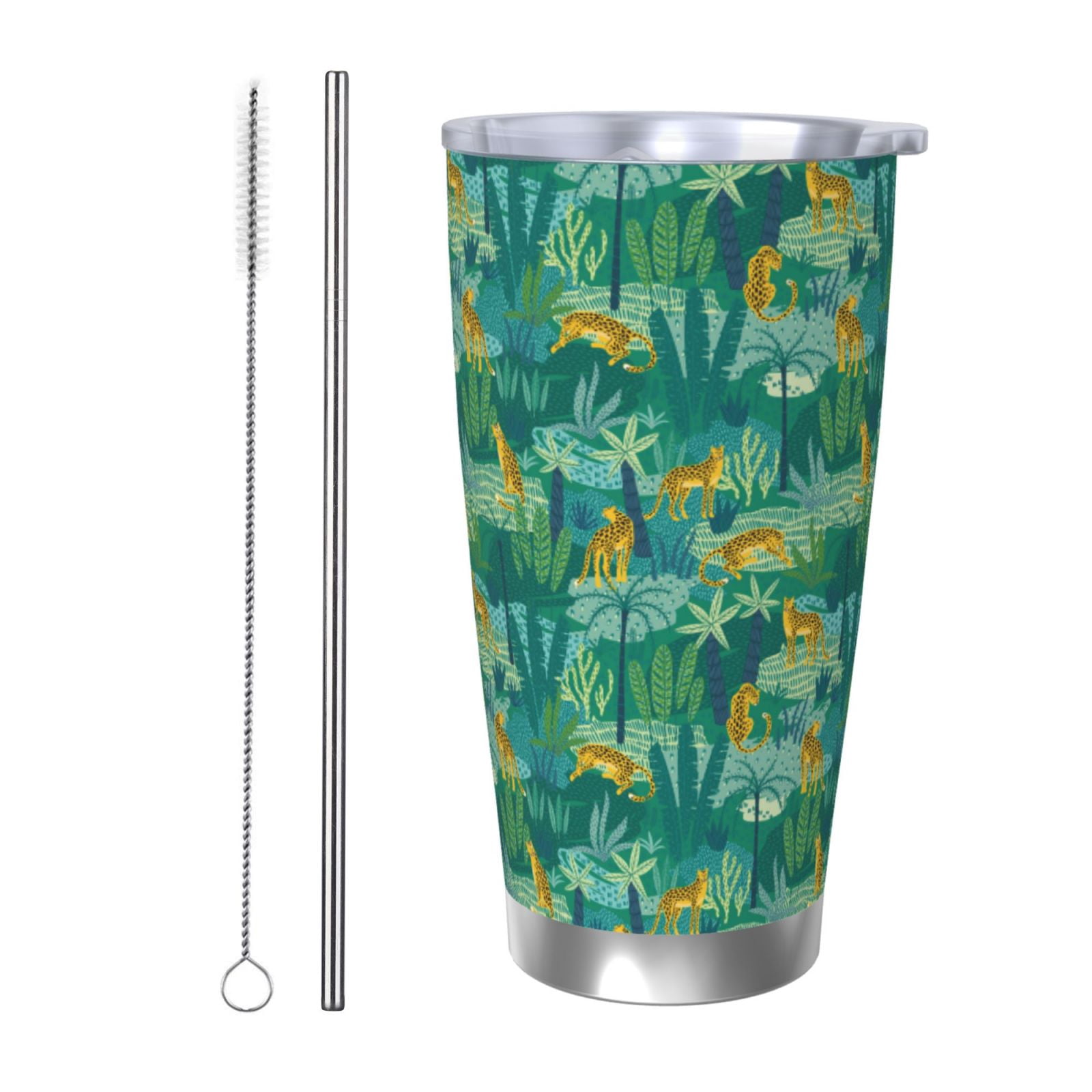 Corkcicle Leopard Stainless Steel Vacuum Flask – Keep Drinks Cold 25 Hours, Hot 12 Hours, 47cl
