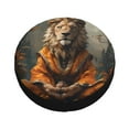 thumbnail image 1 of Fotbe Jungle Meditating Lion Spare Tire Cover Thickening Universal Fit for Jeep, Trailer, RV, SUV, Truck, Tough Tire Wheel Soft Cover-16 inch, 1 of 8