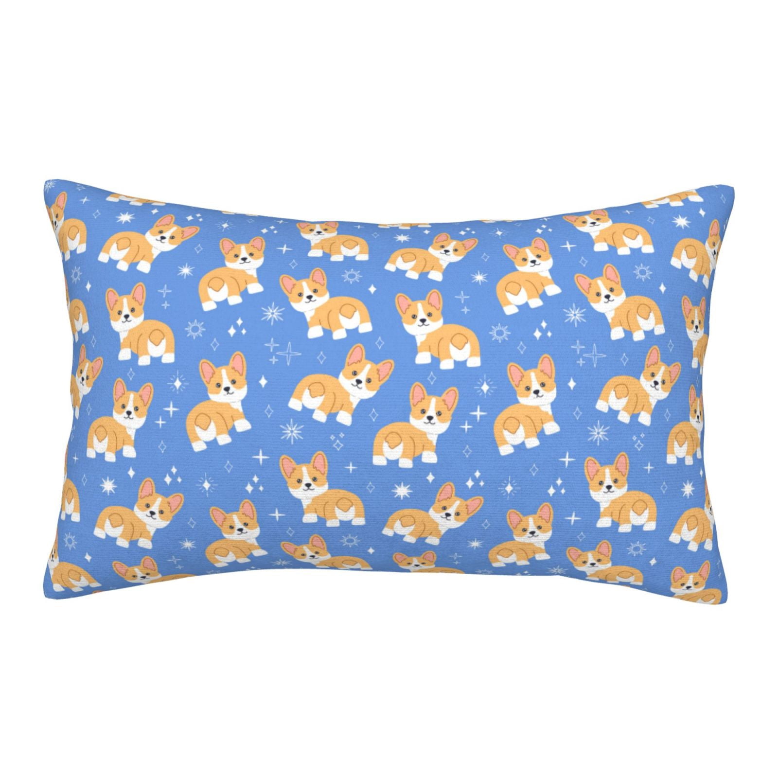 2 Pack King Size Pillowcases - Cute Corgi Dog Print, Envelope Closure, 20x36 Inch, Super Soft Microfiber - View #11