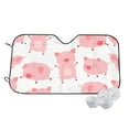 thumbnail image 1 of Fotbe Kawaii Pigs Car Windshield Sunshade | Sun Visor Protector Front Window Shade, Keeps Out UV Rays, Keeps Your Vehicle Cool-Small, 1 of 7