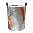thumbnail image 1 of Fotbe Koi Fish Water Pattern Laundry Basket with Handles, Waterproof Large Laundry Hamper, Wash Bag for Corner Dorm, Rolling Laundry Basket with Handles-Medium, 1 of 6