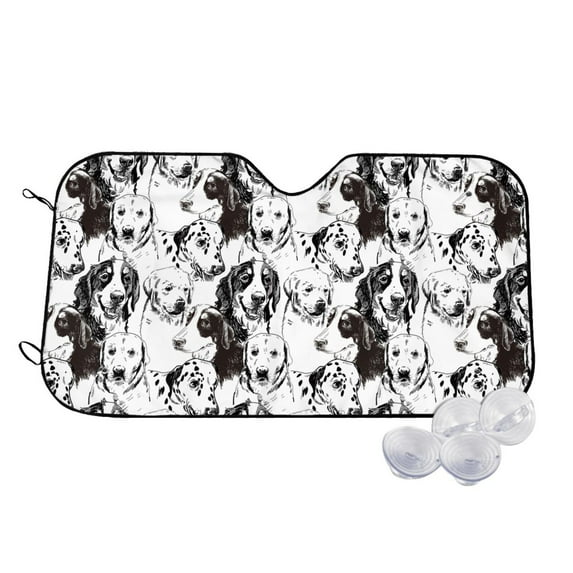 Fotbe Labrador Retriever Dog Car Windshield Sunshade | Sun Visor Protector Front Window Shade, Keeps Out UV Rays, Keeps Your Vehicle Cool-Medium