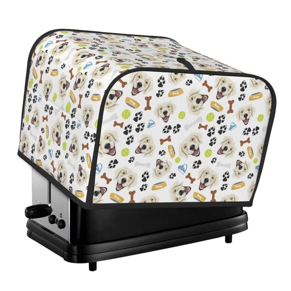 Fotbe Labrador Retriever Dog for Four Slice Toaster Cover, Fingerprint Protector, Super Soft Appliance Cover And Dust Cover,Bread Dust Cover & Fingerprint Protection