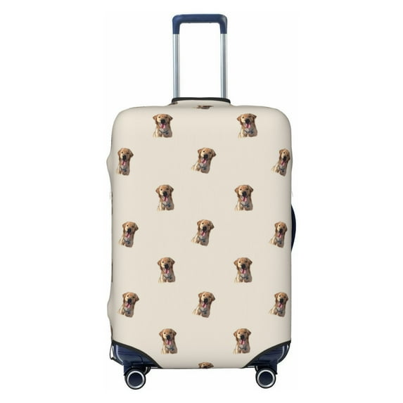 Fotbe Labrador Retriever Dog Luggage Cover Protector,Suitcase Protector,Scratch and Dirt Resistant,Fits 18-32 Inch Luggage-Small